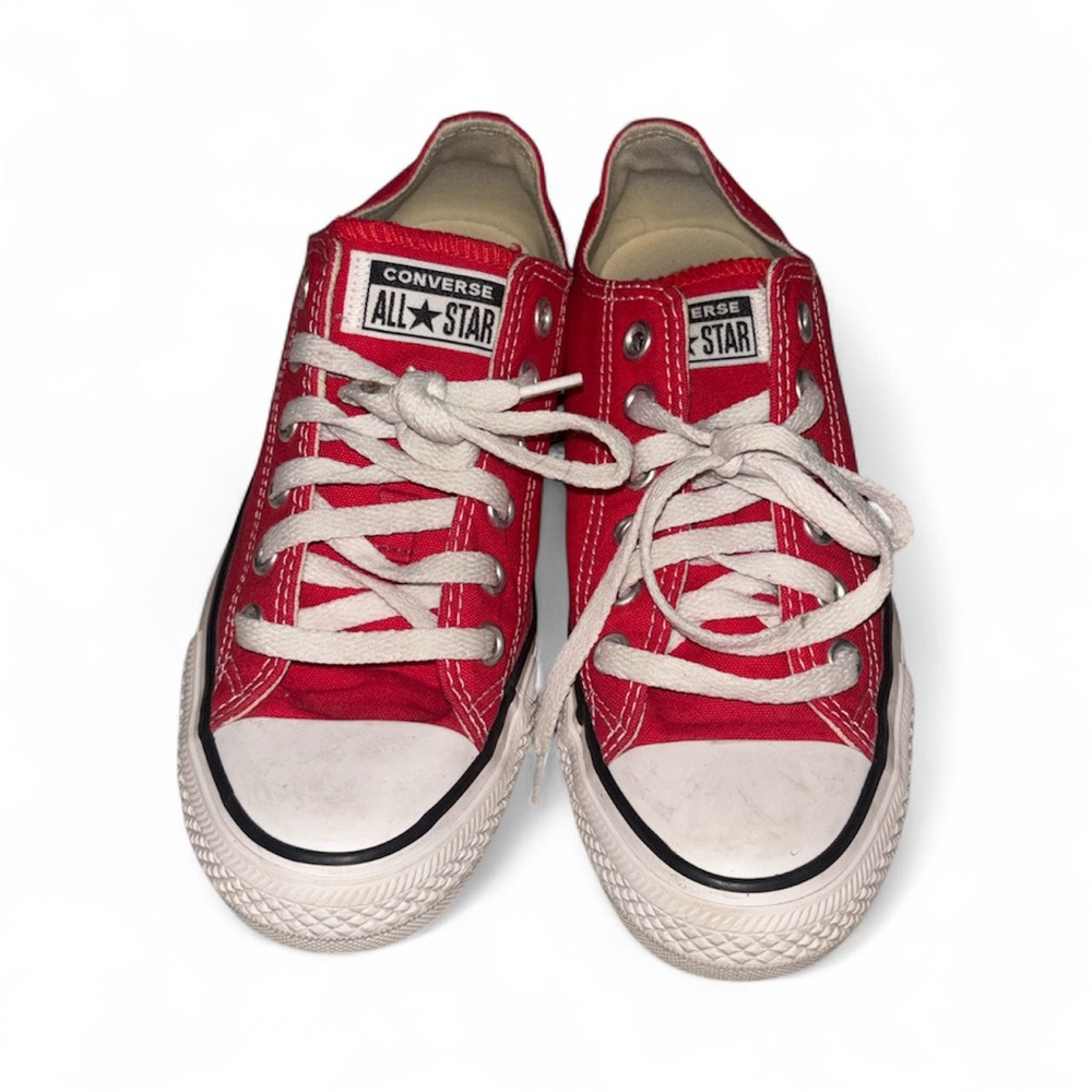 Converse Red Canvas Sneakers